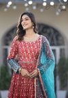 Basanti Vol 3 Georgette Heavy Wedding Wear Gown With Dupatta